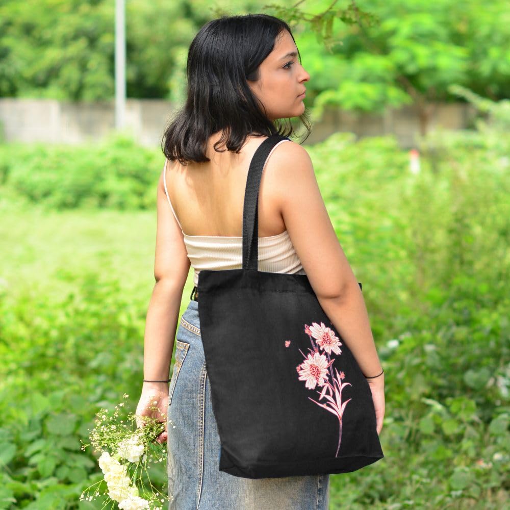 Eco Right Extra Large Canvas Tote Bag – Laptop, Office, College, Shopping & Travel Handbag