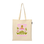 VVWV Grow Through What You Go ThroughPrinted Eono Reusable Tote Bags | 100% Organic Cotton Shopping/Grocery Bag | Multi-Purpose Bag | Sturdy Canvas Bag with 15kgs Capacity (13 x 15.7 Inch)