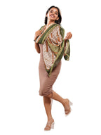 CrossKulture Viscose Scarf for Women | Lightweight & Long | Stole with Stylish Design | Neck, Hair & Head Scarf for Women & Girls | All Season Accessory (Graphical28)