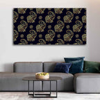 VIBECRAFTS Canvas Paintings for Living Room Drawing Room Elephant Madhubani Art Canvas Wall Painting Fitted With Wooden Frame for Home | Office | Gift (PTVCH_2417)