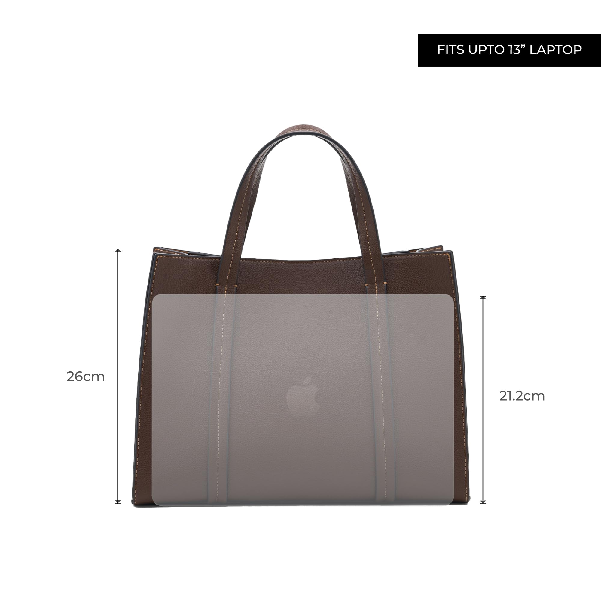 Miraggio Grace Solid Tote Bag For Women With Adjustable & Detachable Sling | Tote Bag For Women Stylish
