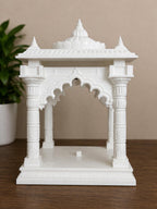 3D Printed Temple Mandir, White Decorative Religious Model