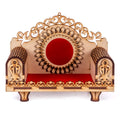 Lakhaji god Singhasan for Pooja Mandir,Wooden Singhasan Temple for God,Singhasan for Diwali, Durga Pooja, Navratri, Ganesh Chaturthi