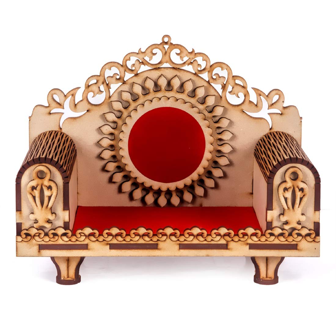Lakhaji god Singhasan for Pooja Mandir,Wooden Singhasan Temple for God,Singhasan for Diwali, Durga Pooja, Navratri, Ganesh Chaturthi