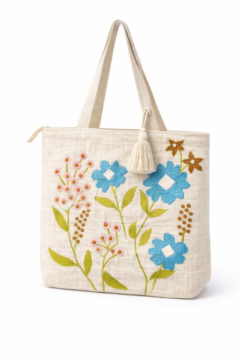 OLL OO LA LA BEAUTY Canvas Tote Bag for Women | Tote Bag | Pinterest Shoulder Bag | Cotton Shoulder Bag | Boho Tote Bags | Casual Daily Use Handbag for Office, College, Shopping & Travel - DGSN-15