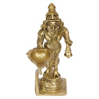 Artvarko Brass Brahma Aarti Diya Oil Lamp Decorative Puja Home Temple Accessory, Camphor Burner lamp Aarti, Diwali Gifts Home Décor