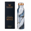 EAGLEXPRES Premium Copper Water Bottle 1 Litre Designer Marble Print Pure Copper Bottle Leakproof Ayurvedic Drinking Water Bottle for Home Office Gym Travel Gift for Men & Women