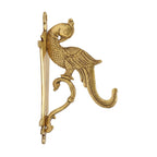 ARTVARKO Brass Peacock Hook Holder for Wall Hanging Diya Bells Lantern Hanger Planter Lanterns Wind Chimes Baskets 9 Inch
