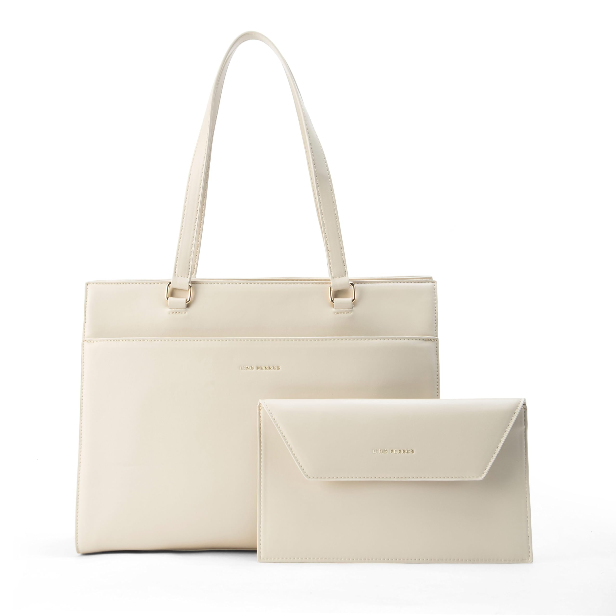 Lino Perros Monroe Sophisticated Beige Tote Bag