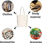 THE PEARLS STUDIO Canvas Tote Bag for Women & Girls | Reusable Shopping Bag | (CUTE PANDA)