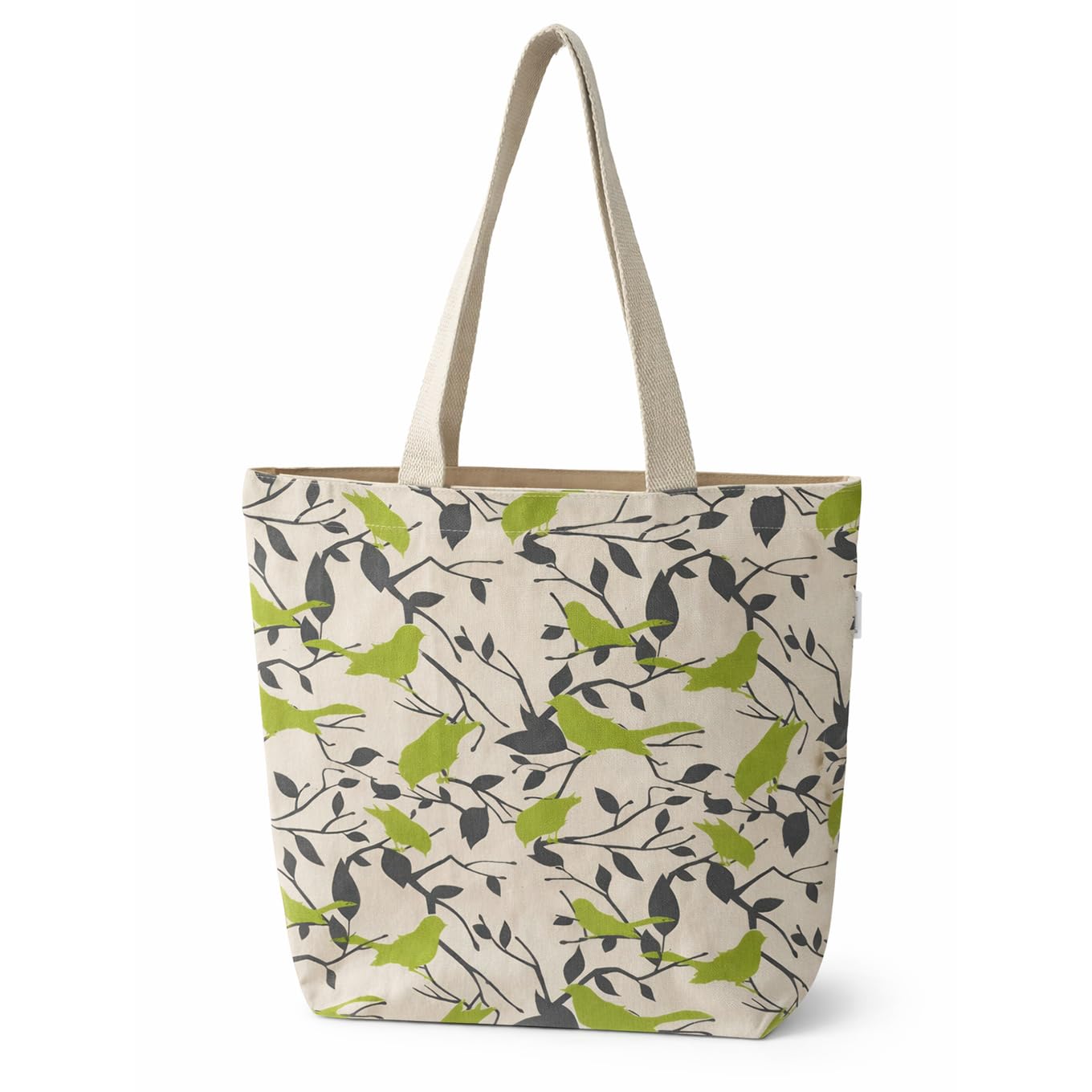 Econest Premium Canvas Tote Bags for Women with zip closer | unique tote bag for Girls, 100% Organic Cotton | beach | gift | office, school & Daily Usable strong handbag (B SPARROW)