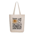 THE SACK CO. Foldable Canvas Tote Bag for Women,Tote Bag for College Girls, 100% Organic Cotton Reusable Shopping Bag for Grocery, Eco-Friendly Multi-Purpose Bag for Travel & Daily Use