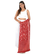 Gutthi Women's Cotton Stoles | Scarf Lightweight & Comfortable for All Seasons, Size (100X180 CM) (Red)