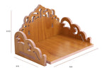 Nexat Plywood Hindola Like a singhasan and Temple for Office Store and Home in Using for Worship (Size - Small) Length (8 Inches), Width (6 Inches), Height (5.5 Inches) (RED A)