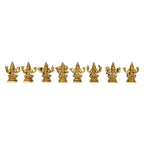 ARTVARKO Brass Ashtalakshmi Ashta Lakshmi Set for Diwali Pooja Mandir Temple Office Decor Height 3.5 Inches Weight 2.5 KG