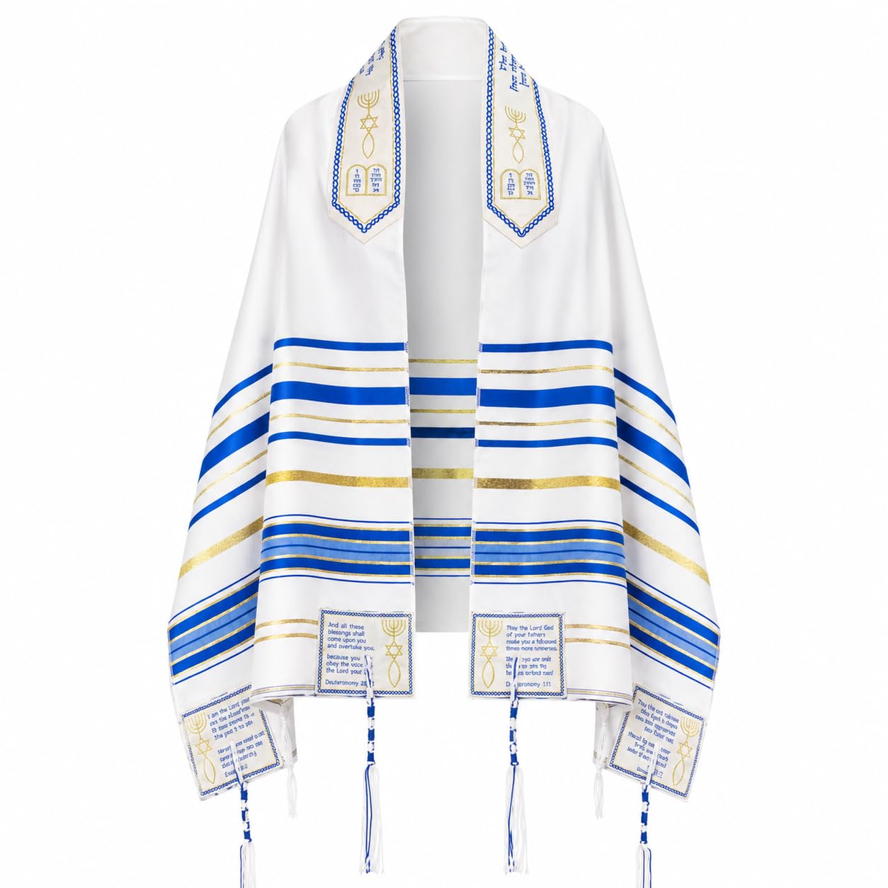 3 ARCHES USA The Blessing Tallit, Messianic Christian Prayer Shawl 73x33in