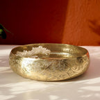 BEHOMA Golden Metal Chitai Design Tire Urli10 inch - 1Pc, 2000 ml