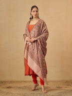 Pashmoda Women Jalwaa Kashmiri Jamawar Woven Design Shawl (Size: 40x80in, 101x203cm) SECS52
