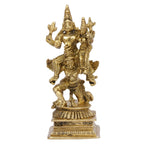 ARTVARKO Brass Vishnu Laxmi on Garuda Dev Murti Statue Showpiece for Decoration & Puja Temple Home Décor 5.5 Inch