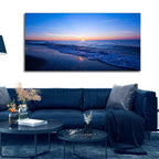 VIBECRAFTS Canvas Paintings for Living Room Drawing Room Sunset Sea Horizon Canvas Wall Painting for Home|Office|Gift(PTVCH_2388)