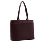 Miraggio Meadow 15 Inch Laptop Tote Bag | Office Tote Bag For Women | Big Totes For Work & Travel With Functional Pockets (Wine)