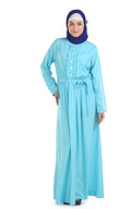 Momin Libas Khatera Color Block Long Abaya & Burkha-X-Large