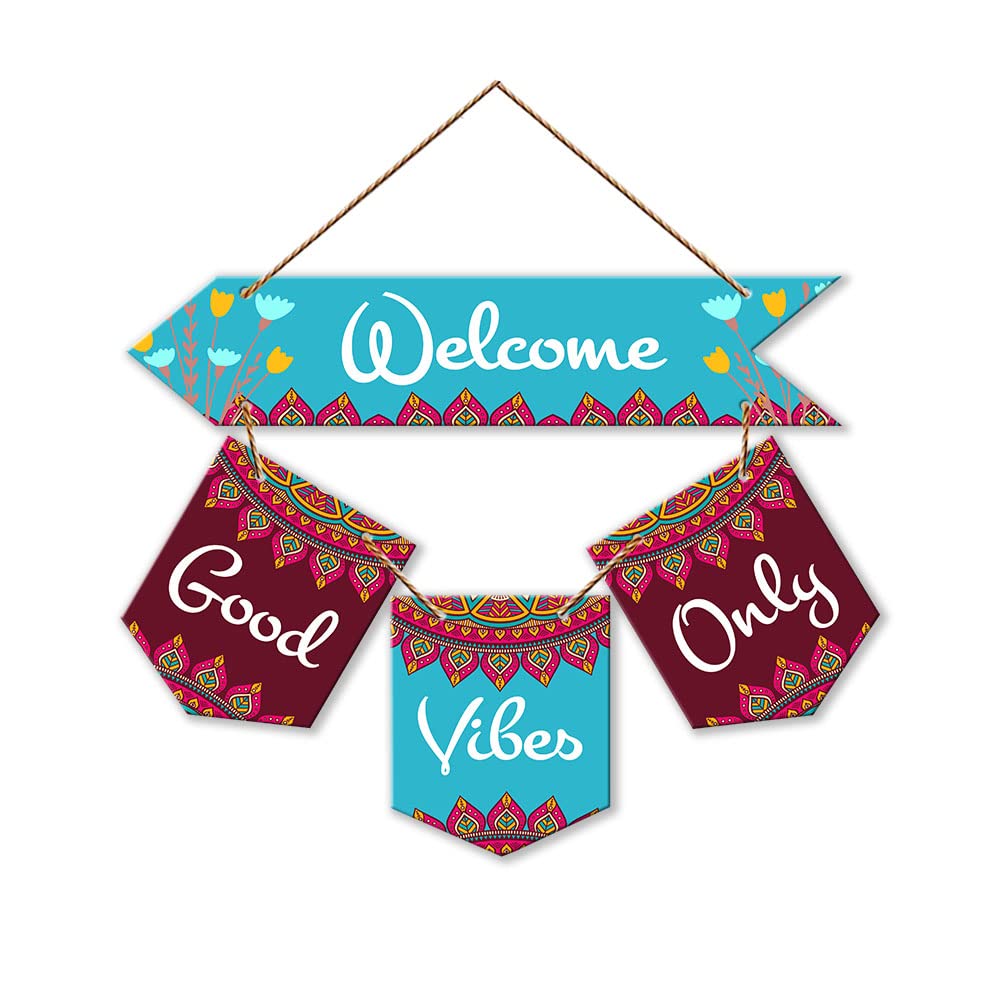 Artvibes Wall Hanging Home Decorative Wall Art for Living room | Bedroom | Gifts | Wall Hanger for Decoration | Modern Decor | Artwork | Wall Sculpture | Signs & PlaquesArt Print (WH_6412NR)