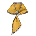 Buildcon Square Silk Like Head Scarf for Women, Elegant Silk Scarf Beautiful Bandanas, Versatile Silk Satin Hairing Scarf for Wrapping and Sleeping at Night, Yellow