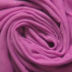 Lina & Lily Solid Shimmer Sparkle Glitters Sheer Maxi Shawl Head Scarf Hijab (#27 ROSE PINK)
