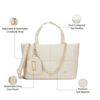 Lavie Luxe Women's Puff Tote Handbag | Tote Bag for Work | Ladies Purse | Stylish Shoulder Bag | Gift for Women