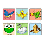 Artvibes Birds Wooden Jigsaw Puzzle Games for Children & Kids | Jigsaw Puzzles for Kids Age 2-5 | 4 Pieces Puzzles | Toddler's Wooden Puzzle (PZ_503N), Set of 6
