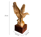 DSH DSH Flying Eagle Statue Sculpture Decorative Handmade Garuda Statue for Home Decor Office Table Decoration Handcrafted Showpiece (Large)