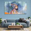 VIBECRAFTS Chhatrapati Shivaji Maharaj Wall Painting Five Pieces For Home|Office|Living Room|Gift (PTVC5Pcs4_8734)