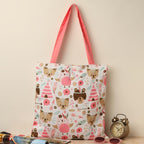 The Purple Tree Canvas Stylish Printed Tote Bag For Women (Pack Of 1) Tbag00270