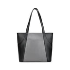 Fastrack Twintone Tote | Black & Grey Women’S Bag | Spacious Tote with Zipper Closure & Multiple Utility Pockets | 14 Laptop Compatible