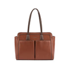 Lino Perros Voyage Commuter Tan Tote Bag