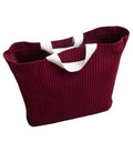 Janees Cotton Canvas Shopping Bag (16x16x4 Inches) | Heavy Duty Reusable Tote Bag for Groceries & Travel | Multipurpose Vegetables & Fruits Storage Bag, 20 kg Capacity (Red)