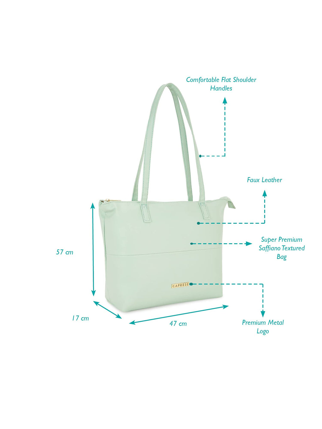 Caprese womens ANNIKA T Large PISTA Tote Bag