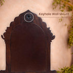 RITUALISTIC Wooden Mandir for Home Wall | Home Temple with Removable Tray | Compact Wooden Mandir for Daily Pooja |Wall Mounted Pooja Stand for Home Décor | Dimension 11.5 x 4 x 14 inches | Ganesha