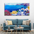 VIBECRAFTS Canvas Paintings for Living Room Drawing Room Greek Scenery Canvas Wall Painting of Greek Scenery for Home|Office|Gift(PTVCH_2355)