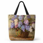 HOMELYA Large Cotton Canvas Zippered Tote Bag for Women | Reusable Eco-Friendly Shoulder Carry Bag | Spacious Shopping, Office & College Handbag (Big Purple)