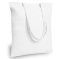 TOPDesign 24-Pack Economical 16x15 White Cotton Tote Bag, Lightweight Medium Reusable Grocery Shopping Cloth Bags, Suitable for DIY, Advertising, Promotion, Gift, Activity
