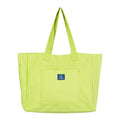 AQVA Cotton Canvas Tote Bag for Women & Girls | Shoulder Bag with Magnetic Button Closure & Solid Colour | Multipurpose Shopping, Travel, Beach, Office Bag | Good Gift Choice for Women (Lime)