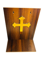 Christian Wall Hanging Temple, Temple with Golden Cross Temple,Home and Office Wall Mounted Temple