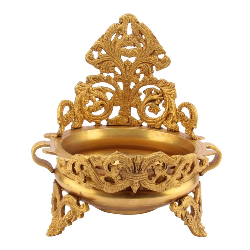 Artvarko Premium Brass Urli Decorative Bowl | Traditional Handcrafted Centerpiece for Home Décor, Floating Flower Arrangement, Diwali Decoration & Housewarming Gift