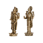 ARTVARKO Brass Vishnu Laxmi Murti Lord Bhagwan Vishnu Narayan Lakshmi Goddess Laxmi Statue Idol Murti (Light Weight Small Size 5x3x9.5 cm)