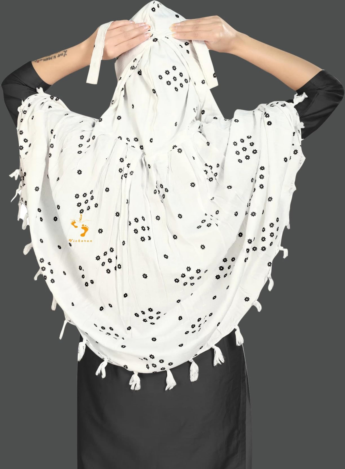 KEMZA Rayon Cotton Printed Long Scarf Cumming Mask For Women And Girls (Dimonds)