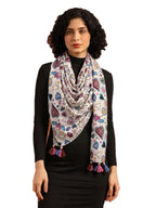 tweedle Pure Cotton Summer Scarf for Women,soft, Printed, Breathable Stole for Sun and Wind Protection - Multicolor