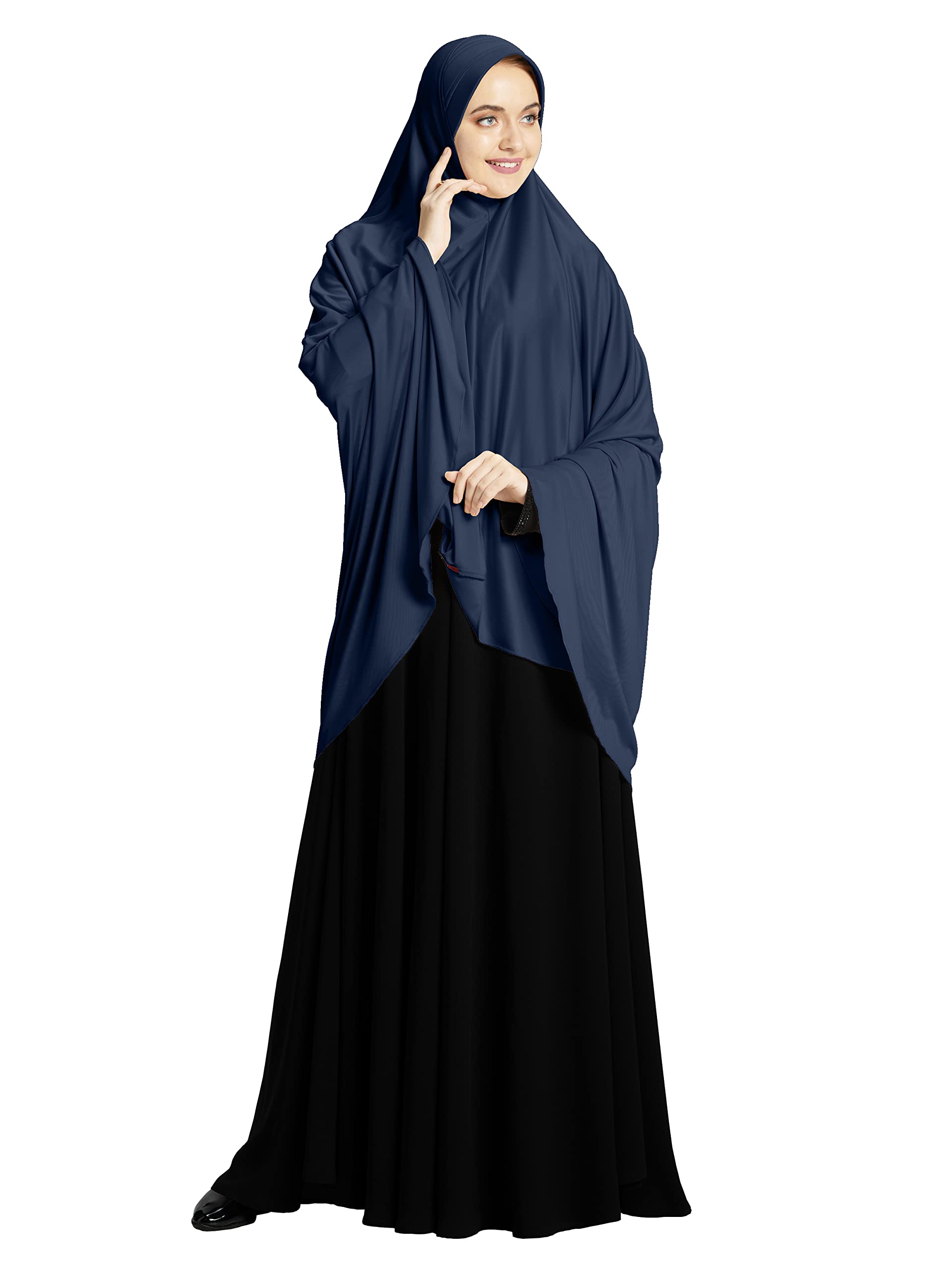 Mehar HIJAB'S MUSLIM MODEST WOMEN'S STYLISH ZAKIA HIJAB (Grey, X-Large)
