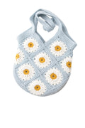 ZZARA DECORATION Crochet Handmade Women's Stylish Cotton HandmadeSpacious Shoulder Tote Bag, Crochet Purse Shopping Bag